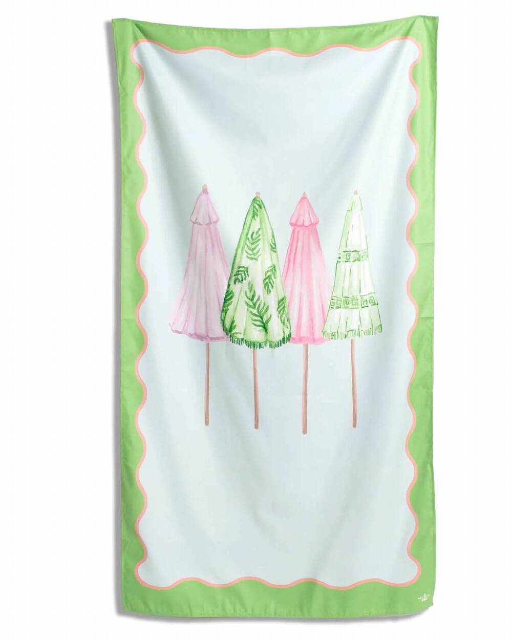 NEW THE ROYAL STANDARD riviera giant beach towel in blue/green/pink